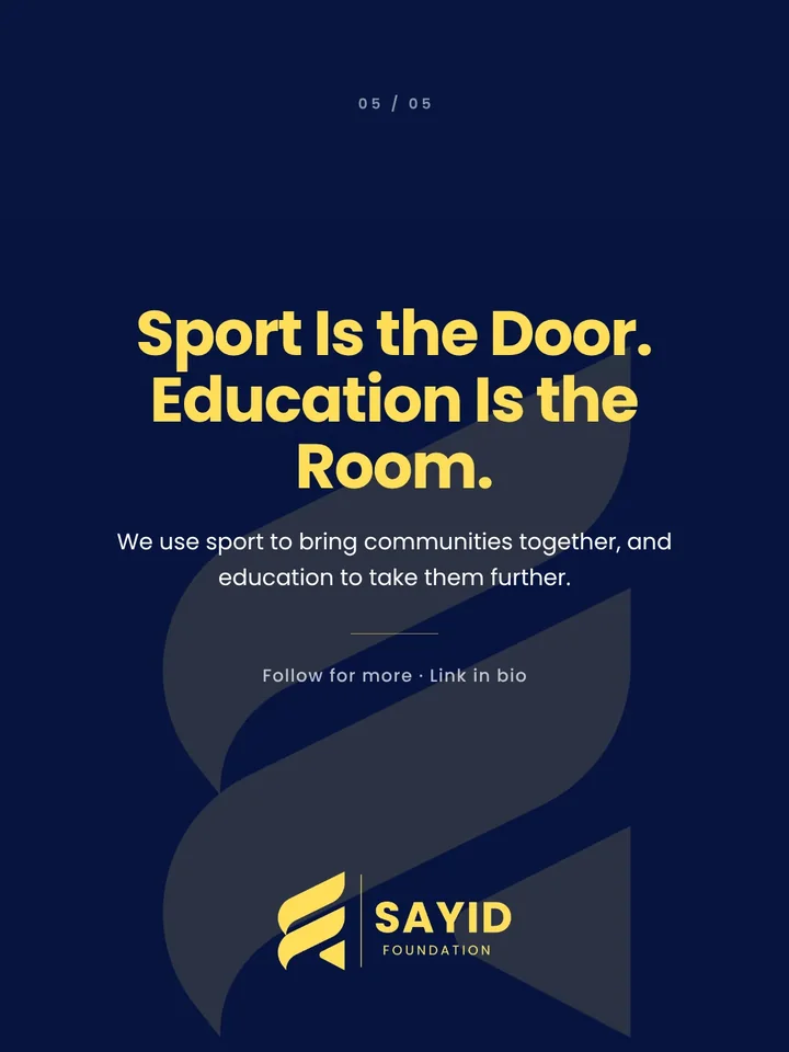 Sport is the door.